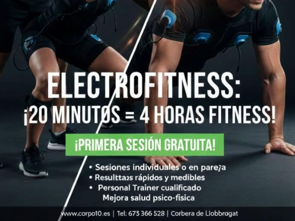 Fitness efectivo en un local desde 50 metros cuadrados, 20 minutos igual 4 horas fitness mas nutricion, wellness integral, corpo10.es 