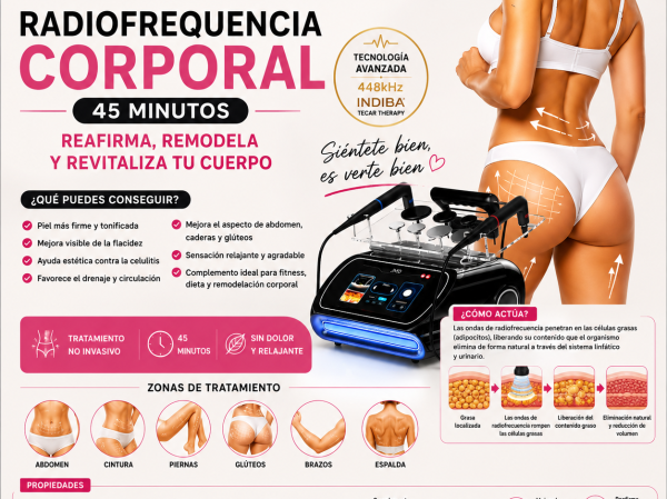 Nuevo servicio en franquicia Corpo10.es, radiofrecuencia, completa el servicio de electrofitness, cavitacion, presoterapia, lipolaser, entreno personal, wellness a 360 grados con tienda de suplementos y dietetica