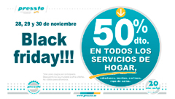 La red de franquicias de Tintorerías Pressto se suma al Black Friday