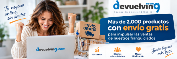 Devuelving refuerza su franquicia online con más de 2.000 productos que permiten obtener envío gratuito