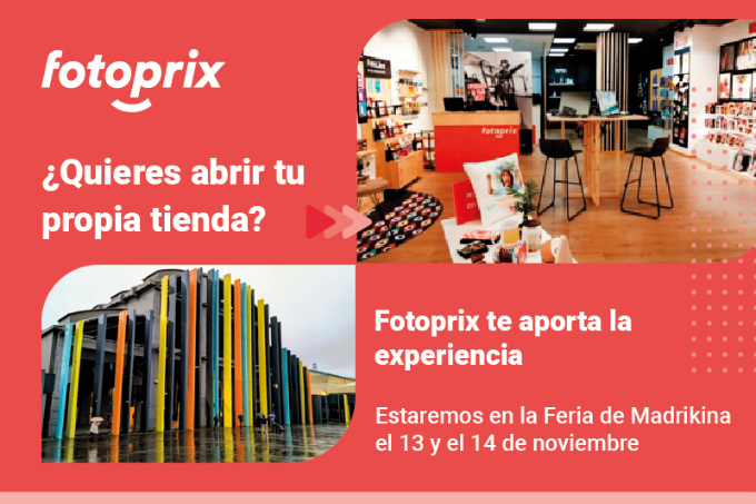 Fotoprix, franquicia especializada en el sector de la fotografía, participará en Madrikina