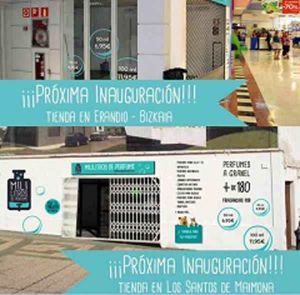 La red de franquicias Mililitros de Perfume inaugura 2 nuevas Tiendas 