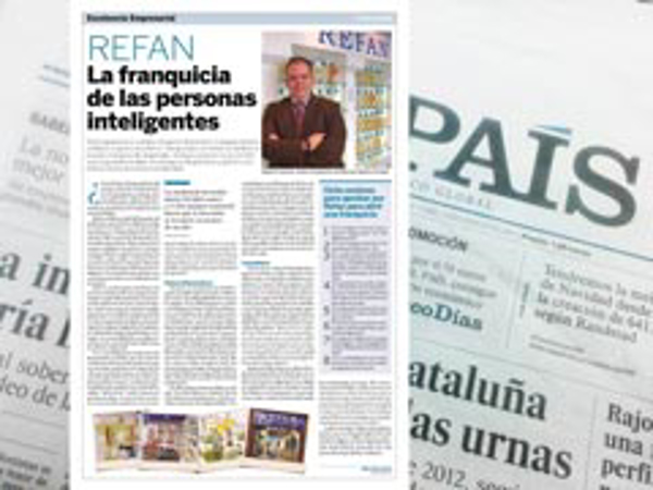 La franquicia Refan, protagonista en el periódico El País