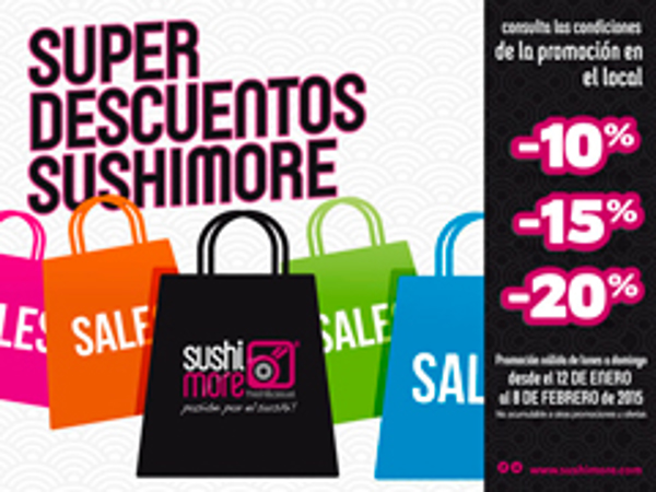 Las rebajas de enero llegan también a las franquicas Sushimore 