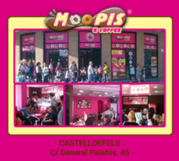 Inauguración de nueva franquicia Moopis & Coffee en Casteldefels