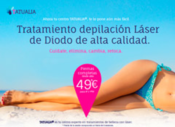 Las franquicias Tatualia incorporan la depilación láser de diodo todo el año