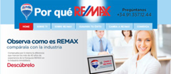 Las franquicias Re/max España renueva su sitio web