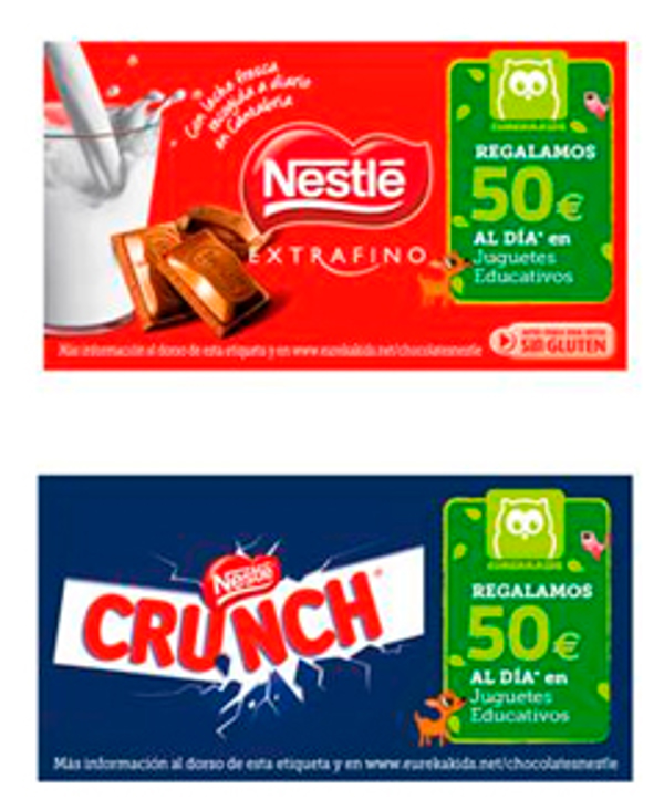 Nestlé y la franquicia Eurekakids regalarán cada día 50 euros en juguetes educativos