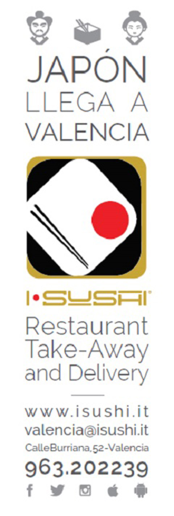 Japón llega a Valencia con su nueva apertura de la franquicia I•Sushi
