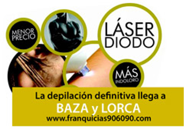 La depilación láser definivita de las franquicias 906090 llega a Baza, Lorca y Benamaurel
