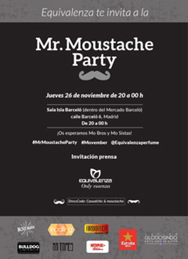Equivalenza celebra Mr Moustache Party en Madrid para concienciar sobre la salud de los hombres