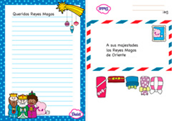 Escribiendo la carta a los Reyes Magos con las franquicias Duldi