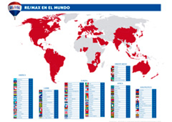 Re/max alcanza en 2015 la mayor presencia internacional de sus franquicias de su historia