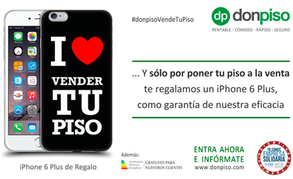 La red de franquicias Donpiso renueva la campaña de regalo de un iphone 6 plus 