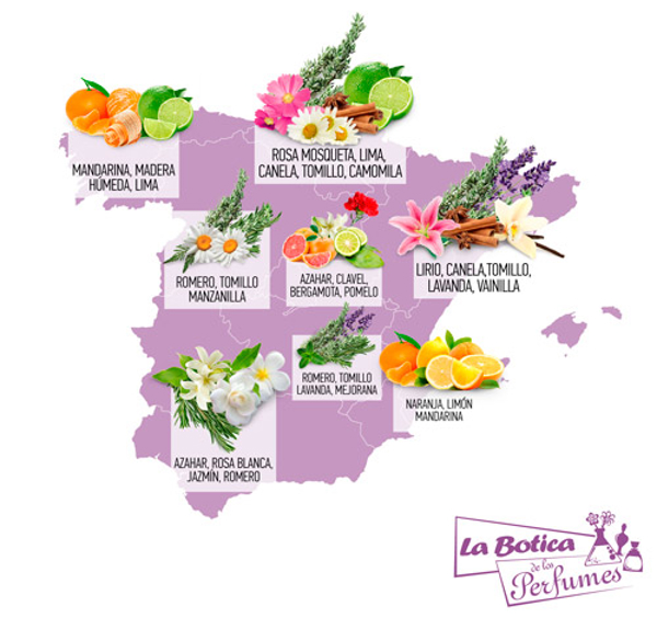 La franquicia La Botica de los Perfumes ha elaborado un mapa de olores de España 