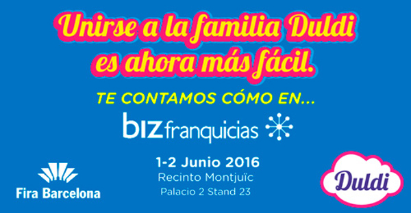 Duldi presente en la feria de franqicias BizFranquicias
