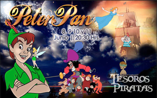 Tesoros Piratas presenta su espectáculo Peter Pan en sus franquicias