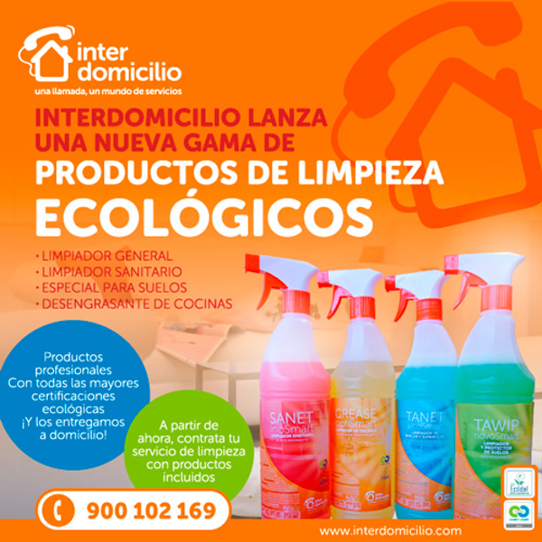 Nueva línea de productos de limpieza de las franquicias Interdomicilio