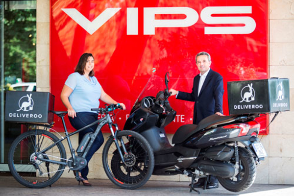 La red de franquicias Grupo Vips inaugura servicio a domicilio gracias a un acuerdo con Deliveroo