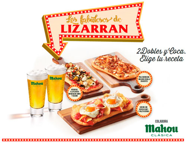 La red de franquicias LIZARRAN presenta sus nuevas recetas de Cocas