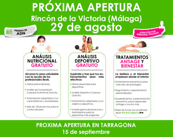 Próxima apertura de las franquicias Be Ok