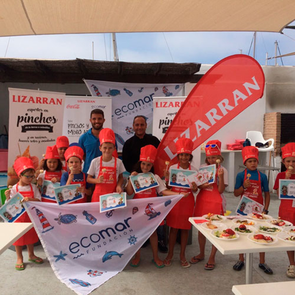 La franquicia LIZARRAN y Ecomar reúnenen Marbella a más de 30 niños en su taller de ‘Pinchos y medio ambiente’