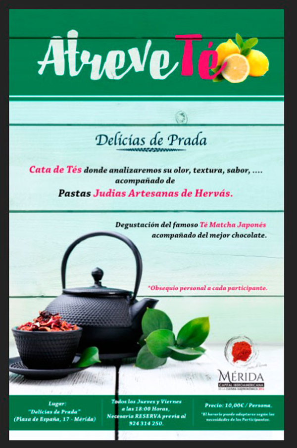 Disfruta del té en las catas de la franquicia Delicias de Prada