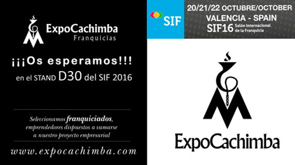 Expocachimba estará en el Salón Internacional de la Franquicia SIF 2016 – Valencia
