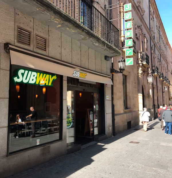 La franquicia Subway, el titán de la gastronomía rápida reaparece en Salamanca