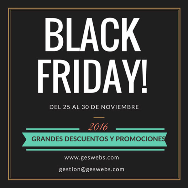 El Black Friday llega a las franquicias GesWebs