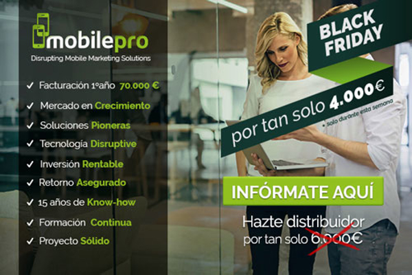 Aprovéchate del Black Friday de las franquicias MobilePro