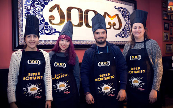 La red de franquicias 100 Montaditos celebra en Madrid la final de Supermontadito 2016