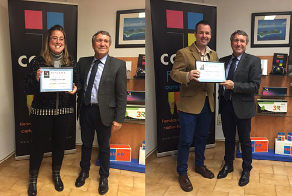Obtención del diploma del curso de formación de la franquicia Color Plus de Bilbao.