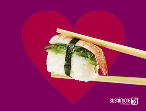 Una explosión de sabores gourmet en forma de sushi para San Valentín en las franquicias Sushimore