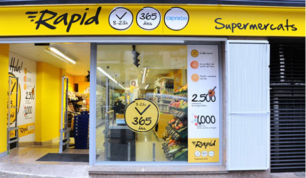 Caprabo abre un nuevo supermercado en Barcelona bajo la franquicia Rapid