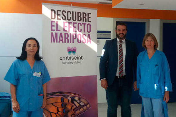 La UCI del hospital de Ibiza huele a esperanza y bienestar con la franquicia Ambiseint