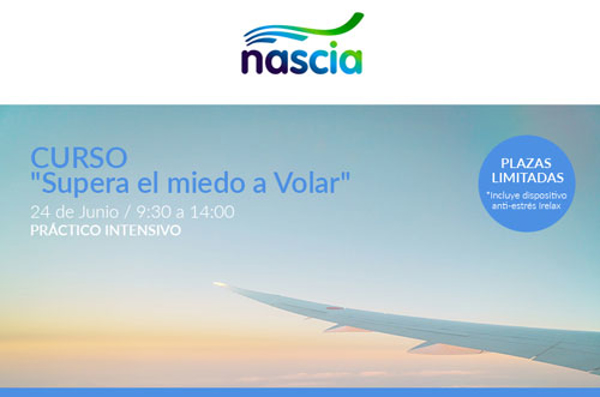 Supera el miedo a volar con las franquicias Nascia