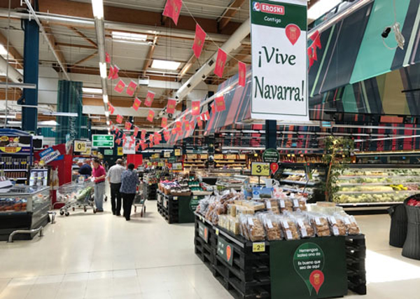 La red de franquicias Eroski y 80 productores navarros arrancan una campaña de apoyo a los alimentos locales 