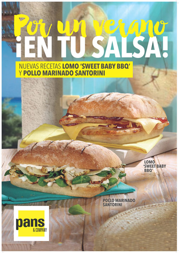 La red de franquicias Pans & Company muestra este verano su versión más salsera