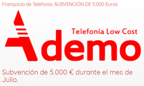 La franquicia Ademo lanza una subvención de 5.000 € durante el mes de julio