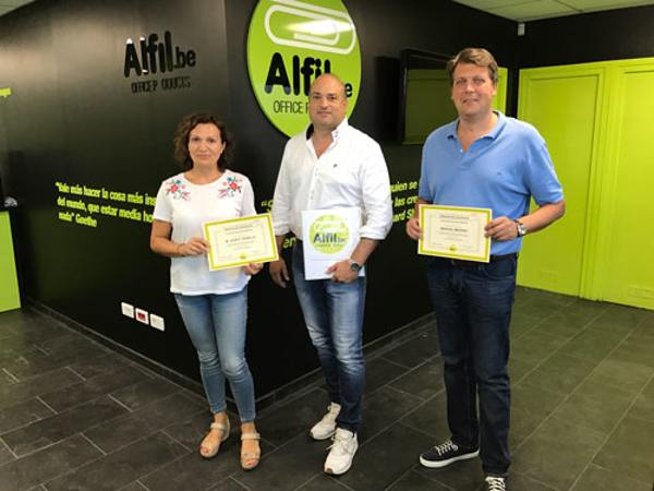 Finaliza su formación la franquicia Alfil.be de Almassora