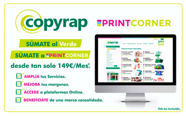 Copyrap ofrece a sus franquiciados más consolidados la posibilidad de incorporar un Print Córner en sus franquicias