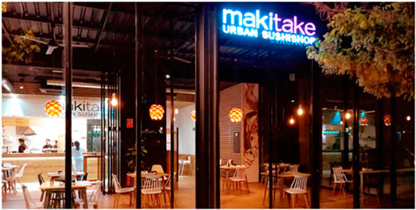 Nuevo concepto restaurante o take away de las franquicias Makitake