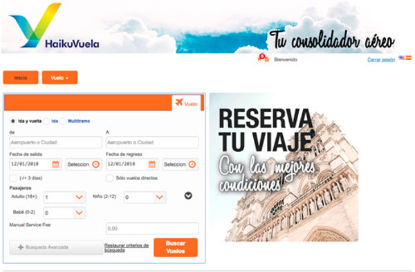 La franquicia Dit Gestión presentará en Fitur 2018 el nuevo consolidador aéreo Haiku Vuela