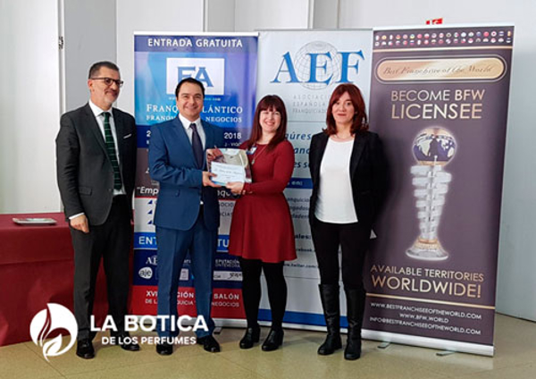 La red de franquicias La Botica de los Perfumes recibe el premio I+D+i en mejoras al franquiciado