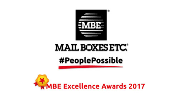 La red de franquicias Mail Boxes Etc. entrega los MBE Excellence Awards 2017