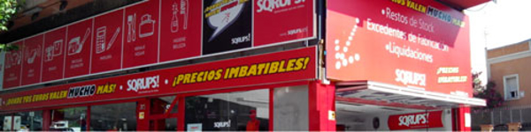La franquicia Sqrups! inaugura simultáneamente dos outlets urbanos en Madrid y uno en Lugo