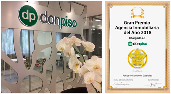 Donpiso es la mejor franquicia inmobiliaria del año para los consumidores españoles