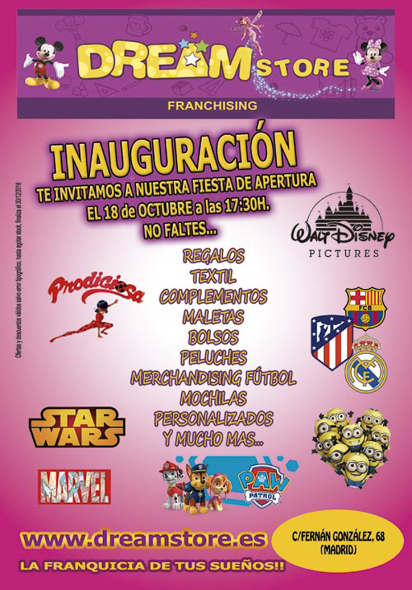 Nueva apertura Dream Store en el centro de Madrid