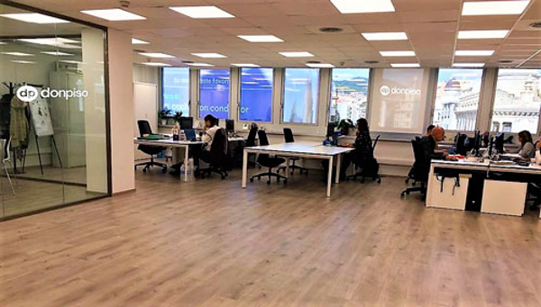 La franquicia donpiso amplía en 200m2 sus oficinas centrales de la Avenida Diagonal de Barcelona 